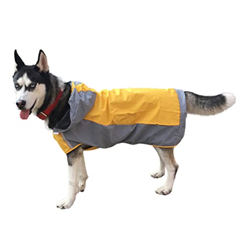 JUMPLAWN Regenmantel Atmungsaktive Doppelschicht Haustier Regenjacke Für Gelb Wasserdichtes Design Für Anzuziehen Modischer Stil von JUMPLAWN