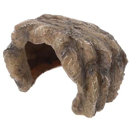 JUMPLAWN Reptilienhöhle für Schildkröten und Eidechsen Harzfelsen Unterschlupf für Terrarien Aquariumdekoration für Frösche Sicheres Versteck und Rastplatz Komfortable JUMPLAWN Reptilienhöhle für Schildkröten und Eidechsen Harzfelsen Unterschlupf für Terrarien Aquariumdekoration für Frösche Sicheres Versteck und Rastplatz Komfortable von JUMPLAWN
