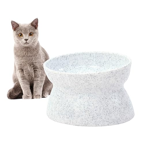 JUMPLAWN Rutschfester Futternapf für Haustiere Dual Use Schüssel mit Kapazität Langlebiges Material Selbstreinigend für Katzen und Weiß JUMPLAWN Rutschfester Futternapf für Haustiere Dual Use Schüssel mit Kapazität Langlebiges Material Selbstreinigend für Katzen und Weiß von JUMPLAWN
