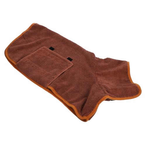 JUMPLAWN Saugfähiger Bademantel Für Haustiere Welpen Bademantel Wasser Absorbierender Handtuchhund Pet Bath Cape Katzengewand Für Katzen Hundetuch Badetuch Für Haustiere Ballaststoff Coffee von JUMPLAWN