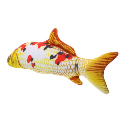 JUMPLAWN Simuliertes Karausche- Plüschfisch Fisch Stofftier Fisch Plüsch Ausgestopftes Tier Fisch Fischplüschtiere Angelspielzeug Weich Super Weicher Kurzer Plüsch von JUMPLAWN