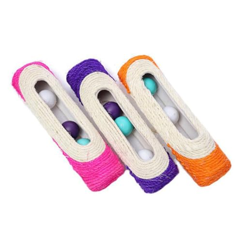JUMPLAWN Sisal Katzenspielzeug mit DREI Ringen und Ball Interaktives Kratzbrett für Katzen und Hunde Zufällige Farbe für Spiel und Krallenpflege Zufällige Farbe Zufällige Farbe JUMPLAWN Sisal Katzenspielzeug mit DREI Ringen und Ball Interaktives Kratzbrett für Katzen und Hunde Zufällige Farbe für Spiel und Krallenpflege Zufällige Farbe Zufällige Farbe von JUMPLAWN