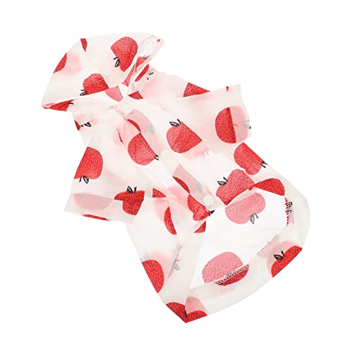 JUMPLAWN Sonnenschutz Hundekleidung Mit Kapuze Für Kleine Und Mittelgroße Hunde Atmungsaktive Waschbare Und Langlebige Sommermode Für Haustiere Süßem Design Für Freizeit Und Besondere von JUMPLAWN