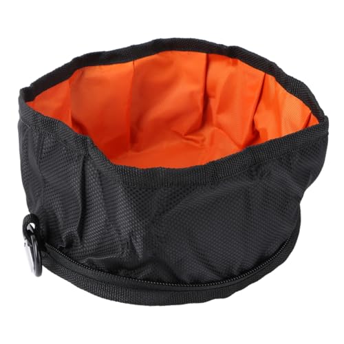 JUMPLAWN Tragbare wasserdichte Hundebrielschale Reisenapf für Haustiere Große Hundebrielschale Wandern Camping Dog Bowl hundeschale Futternapf für Haustiere Wassernapf für Haustiere Black von JUMPLAWN