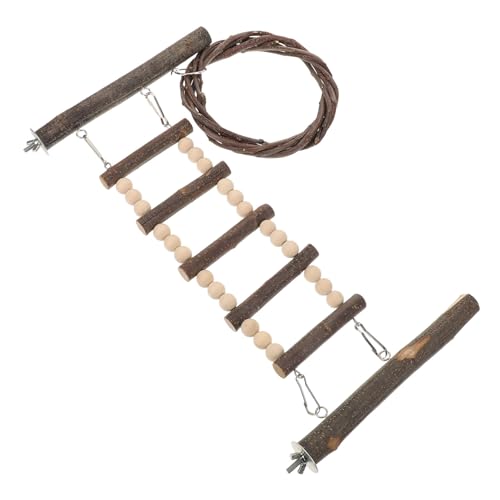 JUMPLAWN Sittich Kletterleiter Holzspielzeug für Papageien Trainingsleiter mit Buntem Design Vogel Trittleiter für Körperliche Aktivität für Wellensittiche und Nymphensittiche JUMPLAWN Sittich Kletterleiter Holzspielzeug für Papageien Trainingsleiter mit Buntem Design Vogel Trittleiter für Körperliche Aktivität für Wellensittiche und Nymphensittiche von JUMPLAWN