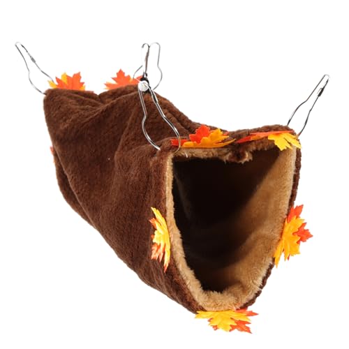 JUMPLAWN Warmer Haustunnel für Kleine Haustiere Hängender Hamster Tunnel Atmungsaktive Hängematte für Chinchillas und Ratten Sicheres Versteck und Gemütliches Bett von JUMPLAWN