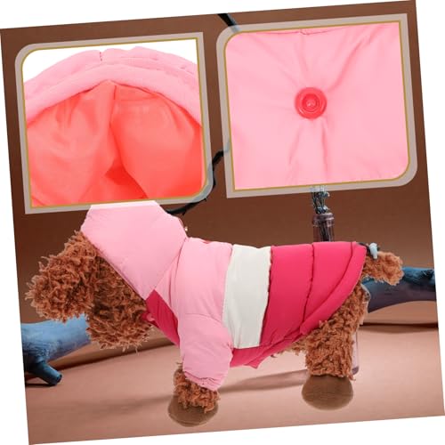 JUMPLAWN Warmer Hundemantel mit Kapuze Verstellbarem Gurt Winddicht und Hautfreundlich Winterfeste Hundejacke für Kleine Hunde Wie Chihuahua als Alltags Fotobekleidung JUMPLAWN Warmer Hundemantel mit Kapuze Verstellbarem Gurt Winddicht und Hautfreundlich Winterfeste Hundejacke für Kleine Hunde Wie Chihuahua als Alltags Fotobekleidung von JUMPLAWN