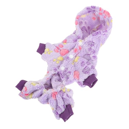 JUMPLAWN Flanell Hundekleidung Für Kleine Hunde Warmes Kapuzen-Outfit Aus Flauschigem Material Für Täglichen Gebrauch Und Besondere Anlässe Waschmaschinenfest Schützendes Design Für von JUMPLAWN