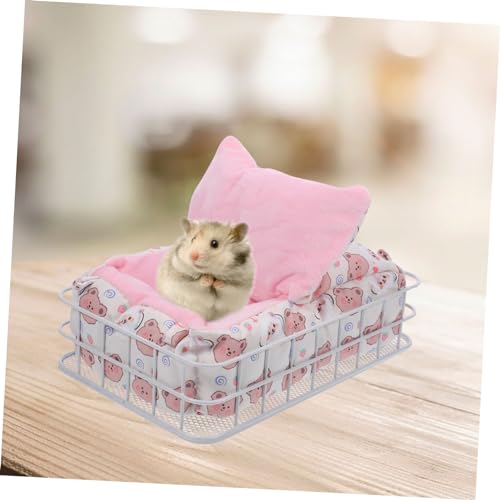 JUMPLAWN Winter Warm Hamster Hängematte Kleintier Schlafplatz mit Stabilem Metallrahmen und Weichem Plüschbezug Geeignet für Hamster Meerschweinchen und Kleine Haustiere Korb JUMPLAWN Winter Warm Hamster Hängematte Kleintier Schlafplatz mit Stabilem Metallrahmen und Weichem Plüschbezug Geeignet für Hamster Meerschweinchen und Kleine Haustiere Korb von JUMPLAWN