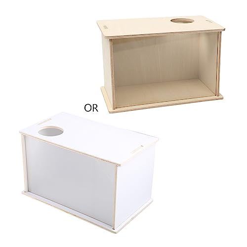 JUNNASALIKER Badsandbehälter Für Hamster Holz Badezimmer Haus Clear Fenster Katzentoilette Badezubehör Für Kleine Tiere JUNNASALIKER Badsandbehälter Für Hamster Holz Badezimmer Haus Clear Fenster Katzentoilette Badezubehör Für Kleine Tiere von JUNNASALIKER