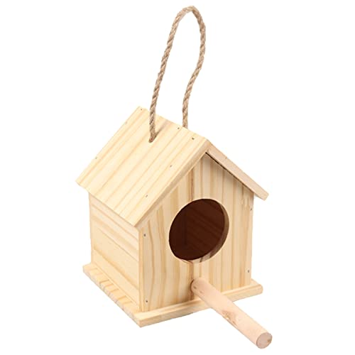 JUNNASALIKER Vogelschachtelhaus Für Käfig Shotet Nist Box Bettwäsche Papagei Zuchtbox Holz Vogel Haus Haustier Vogel Nest von JUNNASALIKER