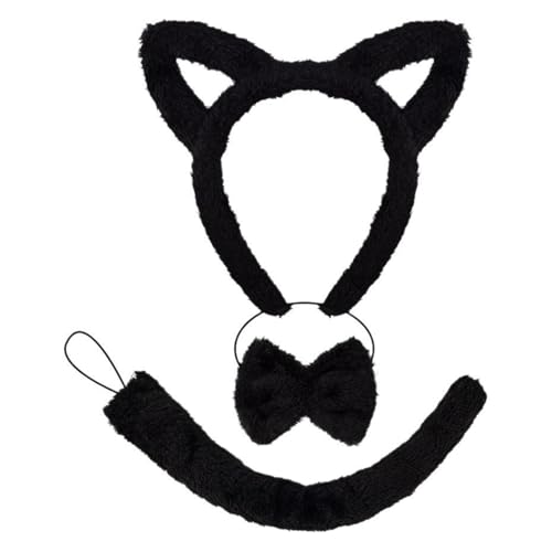 Katzen Cosplay Kostüm Set Plüsch Heckkatzen Ohren Stirnbandkatzen Gesicht Aufkleber Bögen Krawatte Für Geburtstag Halloween Kostüm Kleid Katzen Cosplay Kostüm Set Plüsch Heckkatzen Ohren Stirnbandkatzen Gesicht Aufkleber Bögen Krawatte Für Geburtstag Halloween Kostüm Kleid von JUNNASALIKER