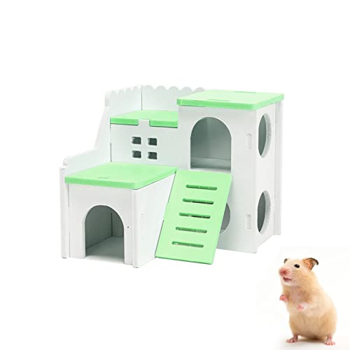 JUNPINGLIN Hamsterhaus Kleintier Versteck für Zwerghamster, Syrischer Hamster und Maus Hamster Versteck Hütte Haus Holz JUNPINGLIN Hamsterhaus Kleintier Versteck für Zwerghamster, Syrischer Hamster und Maus Hamster Versteck Hütte Haus Holz von JUNPINGLIN