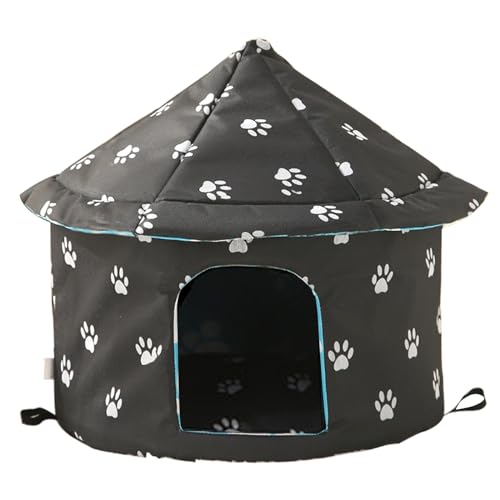 Katzengehege Outdoor, Katzenbox Wetterfestes Haustierzubehör, Katzenkäfig Outdoor, Tragbares und Faltbares Katzenzelt für Draußen Oder Drinnen (Color : B, Size : L) von JUNYOHOA