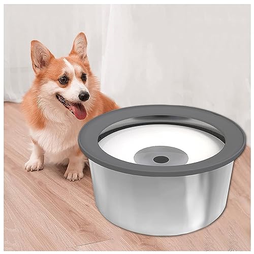 Wassernapf Für Hunde 2L, Anti-Schwapp Auslaufsicher Wassernapf Auslaufsicher, für Haustiere Hunde Katzen Geeignet für Haus, Auto von JUNZAI