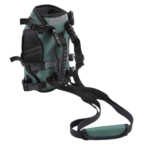 JUSHZ Hundeleine Brustgeschirre Kleine Hunde Leicht Mittelgroße Hunde Kordelzug Schnalle Multifunktion Hundegeschirr Nylon (Green,S) von JUSHZ