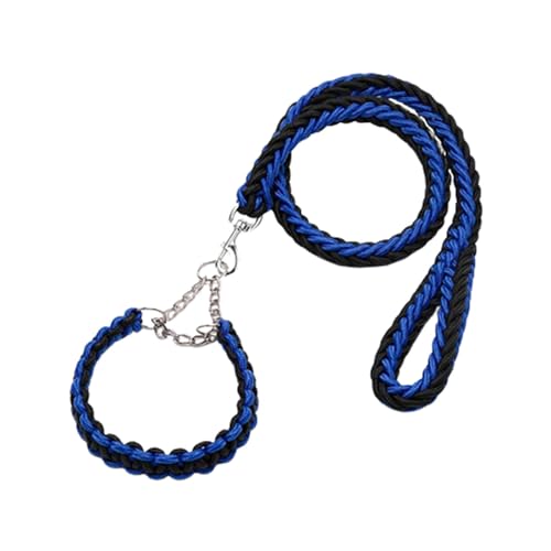 Hundeleine Große Hunde Kleine Leicht Mittelgroße Leine Hund Verstellbar Hundegeschirr Kordelzug Verstellbares Haustierhalsband Langlebig Nylongeflecht 360° Drehbarer Metallhaken (8,XL) von JUSHZ