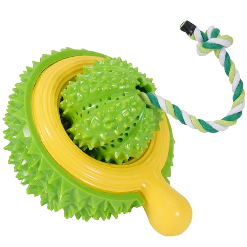 JUSTYEZI 3 in 1 Hundespielzeug Haustier Kauspielzeug Futter Trinkschale Reduziert Angst Interaktives Hundepuzzle Spielzeug (Grün Set) von JUSTYEZI