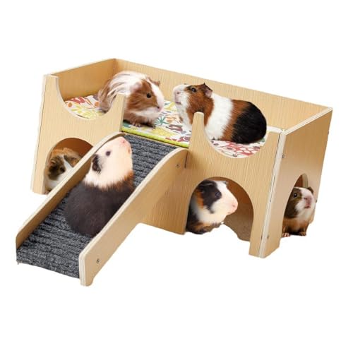JUYAXIN Hamsterhaus Versteck Klettertreppe Kleintier-Lebensraum Naturholz Spielhaus Kauspielzeug für Zwerghamster Kleintierunterstand JUYAXIN Hamsterhaus Versteck Klettertreppe Kleintier-Lebensraum Naturholz Spielhaus Kauspielzeug für Zwerghamster Kleintierunterstand von JUYAXIN