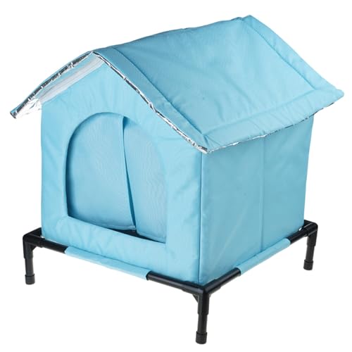 Katzennest streunende Katzen Unterschlupf mit isolierendem Futter und wasserabweisend für den Außenbereich, bequem und warm, Tierheim von JUYAXIN