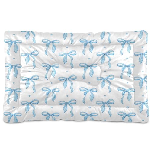 JUZIHAI Hundebettmatte mit Schleife und rutschfester Unterseite, waschbar, weich, für kleine, mittelgroße und große Hunde, 61 x 45,7 cm JUZIHAI Hundebettmatte mit Schleife und rutschfester Unterseite, waschbar, weich, für kleine, mittelgroße und große Hunde, 61 x 45,7 cm von JUZIHAI