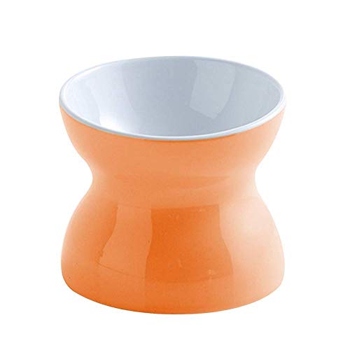 JVSISM Keramik-Schüssel, Diabolo-Schüssel, Futternapf, Wassernapf, süßes Welpen-Futternapf (Orange) von JVSISM