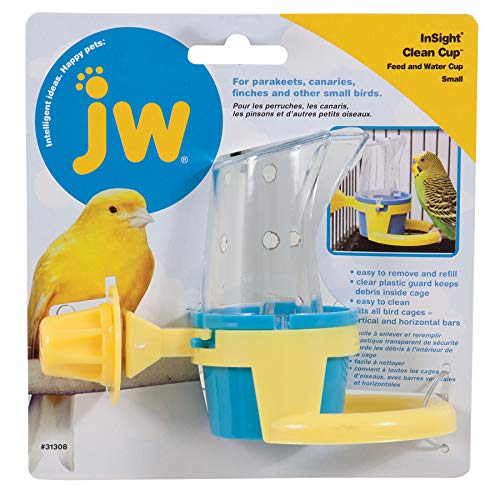 JW Clean Cup Feed or Water Bowl Small Parrots Budgies Lovebirds Cockatiel Quaker von JW Pet