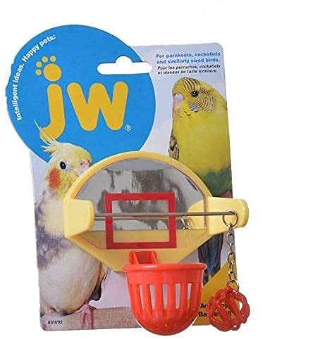 JW (3 Pack) Pet Activitoy Birdie Basketball Mirrored Backboard Toy von JW