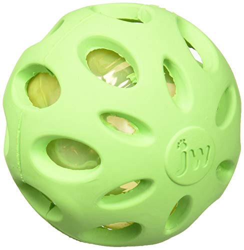 JW Pet Crackle Heads Haltbares Ball Gummihundespielzeug 5,8cm MEDIUM 3 Stücke von JW
