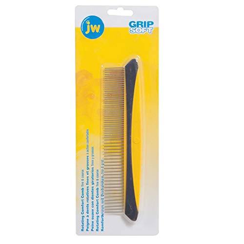 JW Pet Company 8-Inch Gripsoft Rotating Comfort Comb, Fine and Coarse von JW Pet