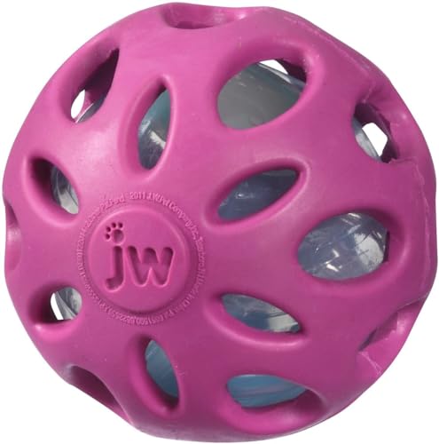 J.W. JW JW47015 Crackle Ball, Gummiball mit einem Kunststoff-Flaschenherz für Hunde, L J.W. JW JW47015 Crackle Ball, Gummiball mit einem Kunststoff-Flaschenherz für Hunde, L von J.W.
