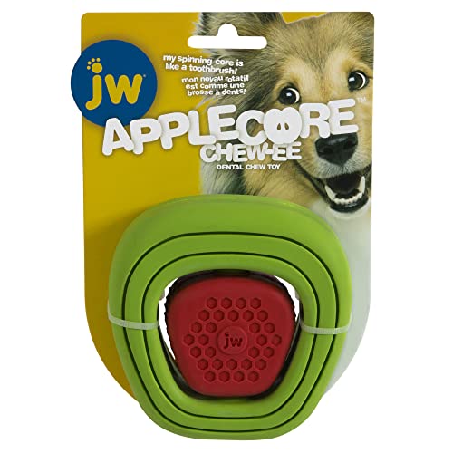 JW Apple Core Chew - Zahnspielzeug für Hunde - Kauspielzeug für Hunde - Robustes und ungiftiges Gummi - Stimuliert die Mundhygiene - Einheitsgröße von JW