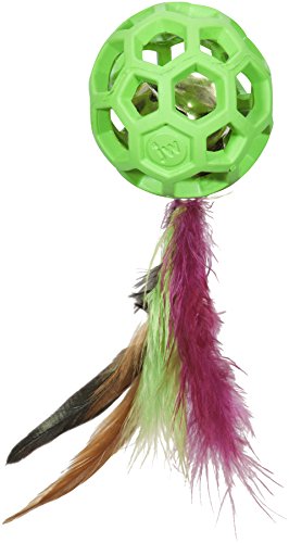 JW JW0471059 Cataction Feather Ball with Tail, Ball mit Schwanz, um nach Katze zu jagen von JW