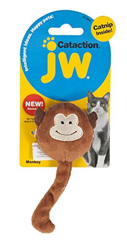 JW JW0471086 Cataction Catnip Monkey, Spielzeug mit Katzenminze, jagen und verfolgen von JW