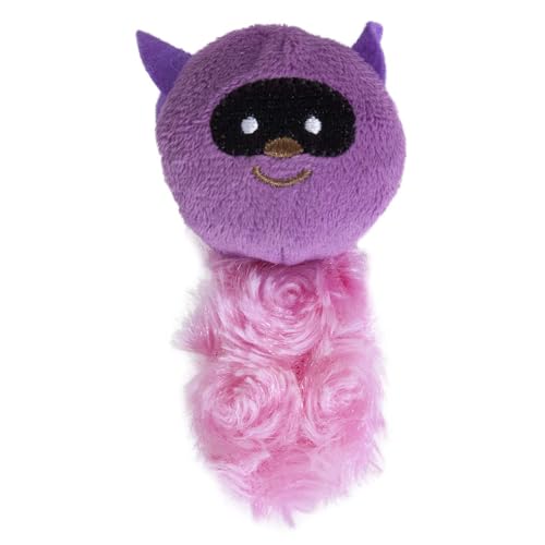 JW JW0471087 Cataction Catnip Raccoo Purple, Spielzeug mit Katzenminze, jagen und verfolgen von JW