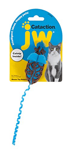 JW JW0471090 Cataction Mouse, Spielzeug mit Katzenminze, jagen und verfolgen von JW