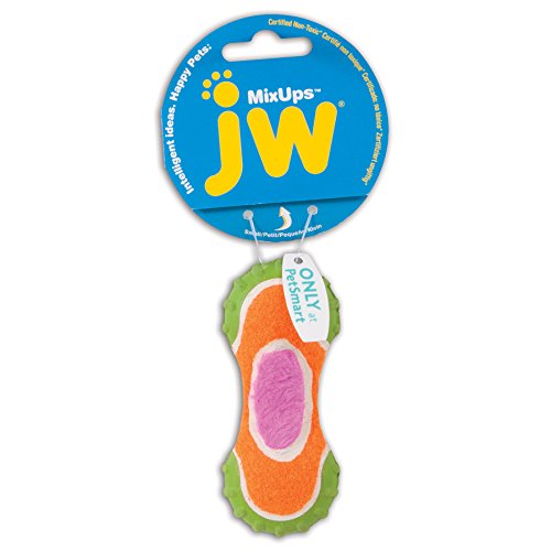 JW JW31031 Hundespielzeug Mixups Ribbed Barbell, S, 10 cm von JW