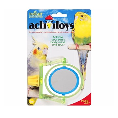 JW Pet Activitoy Double Axis Intellectually Stimulating Mirror - 3 Pack von JW