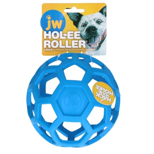 JW Pets HOL-ee Roller, Spielball, Hundeball, Hundespielzeug, Leckerli, Apportierspielzeug, in Verschiedenen Größen wählbar (L) von JW