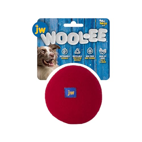 JW Wool-EE Ball, groß, handgefertigt, 100% Wolle, natürlich, langlebig, Hundespielzeug zum Apportieren und zur Zahnpflege JW Wool-EE Ball, groß, handgefertigt, 100% Wolle, natürlich, langlebig, Hundespielzeug zum Apportieren und zur Zahnpflege von JW