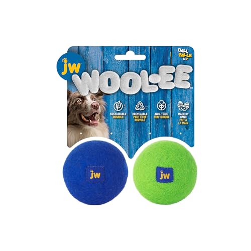 JW Wool-EE Hundespielzeug, klein, handgefertigt, 100% Wolle, natürlich, langlebig, für Apportieren und Zahnpflege, 2 Stück JW Wool-EE Hundespielzeug, klein, handgefertigt, 100% Wolle, natürlich, langlebig, für Apportieren und Zahnpflege, 2 Stück von JW