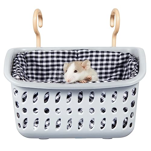 JWShang Hamster-Hängematte, Meerschweinchen-Hängekorb, warmes Bett, Ratten-Habitat, herausnehmbare Nestmatte, Kleintier-Käfig, Zubehör, Bettwäsche für Meerschweinchen, Chinchilla, Frettchen JWShang Hamster-Hängematte, Meerschweinchen-Hängekorb, warmes Bett, Ratten-Habitat, herausnehmbare Nestmatte, Kleintier-Käfig, Zubehör, Bettwäsche für Meerschweinchen, Chinchilla, Frettchen von JWShang