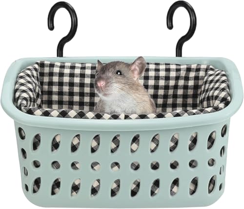 JWShang Rattenhängematte für Käfig kaufest, Ratten-Hängekorb Bett mit stabilen Haken, Haustier-Rattenkäfig-Zubehör für Mäuse, Kuscheln, Schlafen, Kleintiere, Nager, Zuckergleiter JWShang Rattenhängematte für Käfig kaufest, Ratten-Hängekorb Bett mit stabilen Haken, Haustier-Rattenkäfig-Zubehör für Mäuse, Kuscheln, Schlafen, Kleintiere, Nager, Zuckergleiter von JWShang