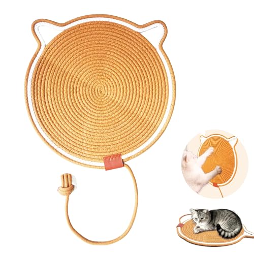 Kratzmatte Katze, kratzbrett Ecke, mit Baumwollkugel Spielzeug & Katzenohr-Design, Robuste Robuste kratzwand für Katzen, für Innenwände, Kratzteppich Sisal, kratzbrett Wand, kratzschutz Sofa Katze Kratzmatte Katze, kratzbrett Ecke, mit Baumwollkugel Spielzeug & Katzenohr-Design, Robuste Robuste kratzwand für Katzen, für Innenwände, Kratzteppich Sisal, kratzbrett Wand, kratzschutz Sofa Katze von JWTEEE