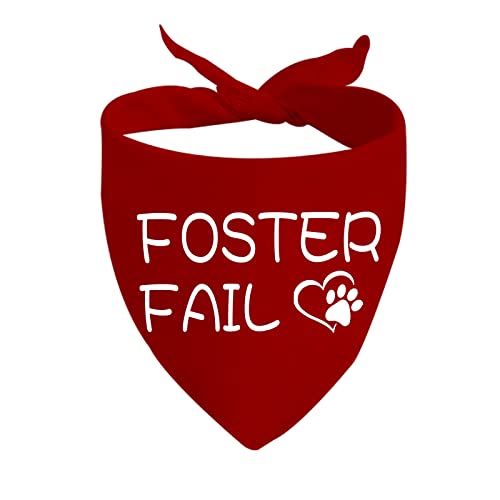 JXGZSO 1 Stück Adoption Rescue Dog Foster Fail Dog Bandana Hundeliebhaber Bandana (Foster Fail D) von JXGZSO