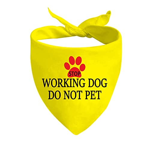 JXGZSO 1 Stück Dot Not Pet Working Dog/Do Not Distract/Ignore Me Working Dog Bandana (Working Dog) von JXGZSO