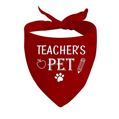 JXGZSO 1 Stück Lustiges Lehrer-Haustier-Bandana für Lehrer Hund Geschenk Lehrer Hund Bandana (Lehrer PET D) von JXGZSO