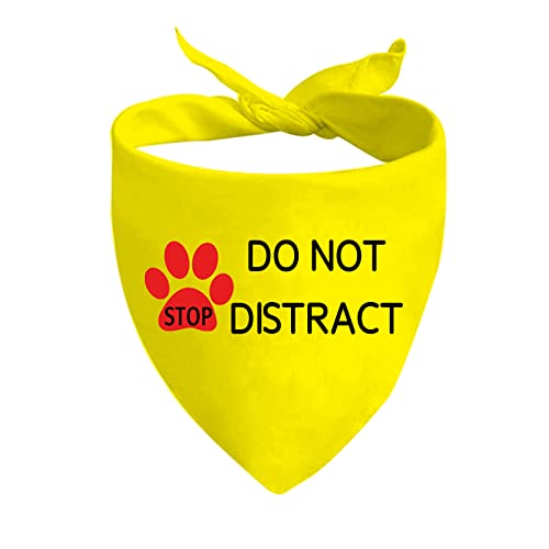 JXGZSO 1 Stück Stop Dot Not Pet/Stop No Touch No Talk/Stop Do Not Distract Hundehalstuch (nicht ablenken) von JXGZSO