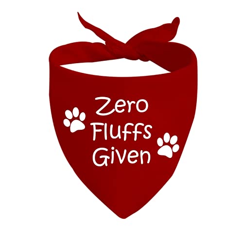 JXGZSO 1 Stück Zero Fluffs Given Hundehalstuch, lustig, ohne Flusen von JXGZSO