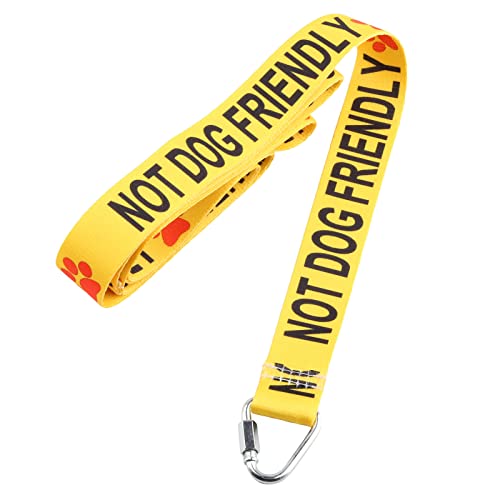 JXGZSO Do Not Pet/Not Dog Friendly/No Eye Contact Dog Lead Give Me Space Dog Leash Wrap Rescue Dog Lead (Not Dog Friendly Leashes) von JXGZSO
